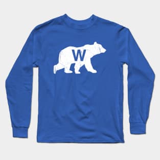 Vintage W Bear - Blue 1 Long Sleeve T-Shirt